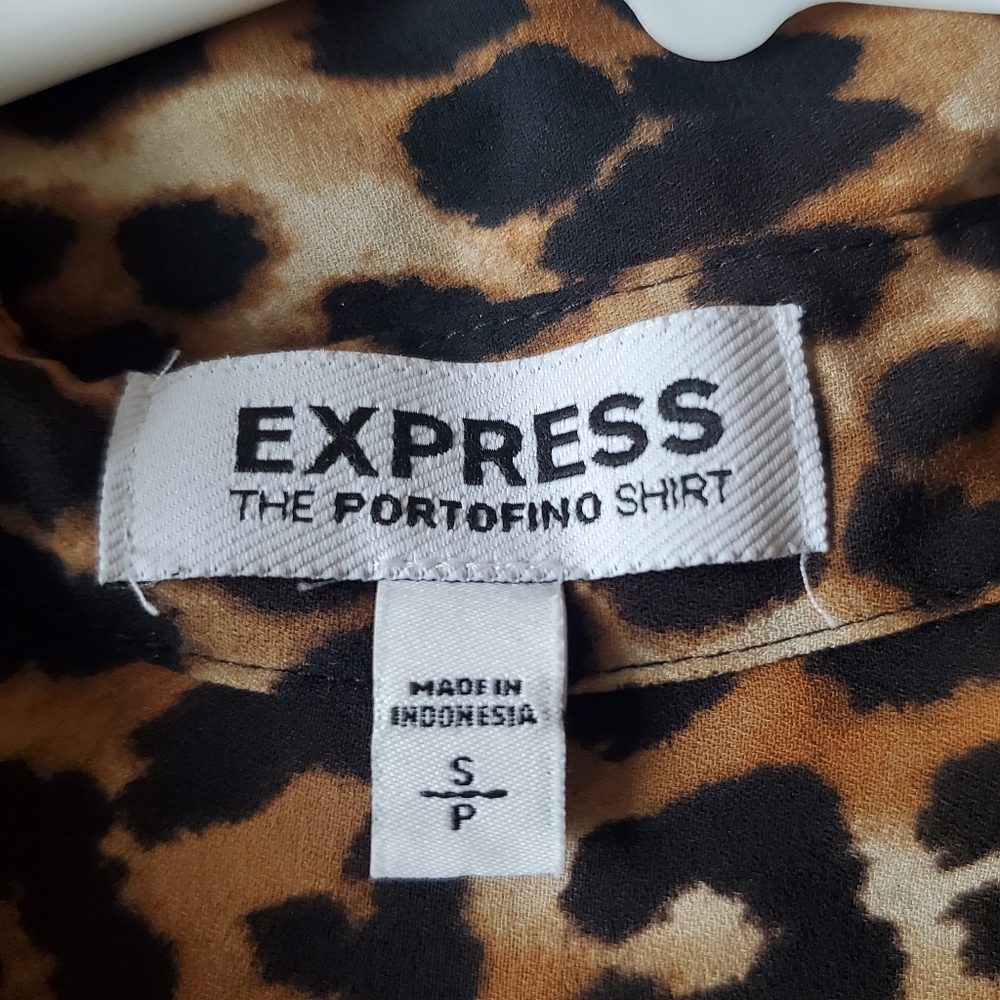 Express Leopard Print Top - Picture 4 of 6